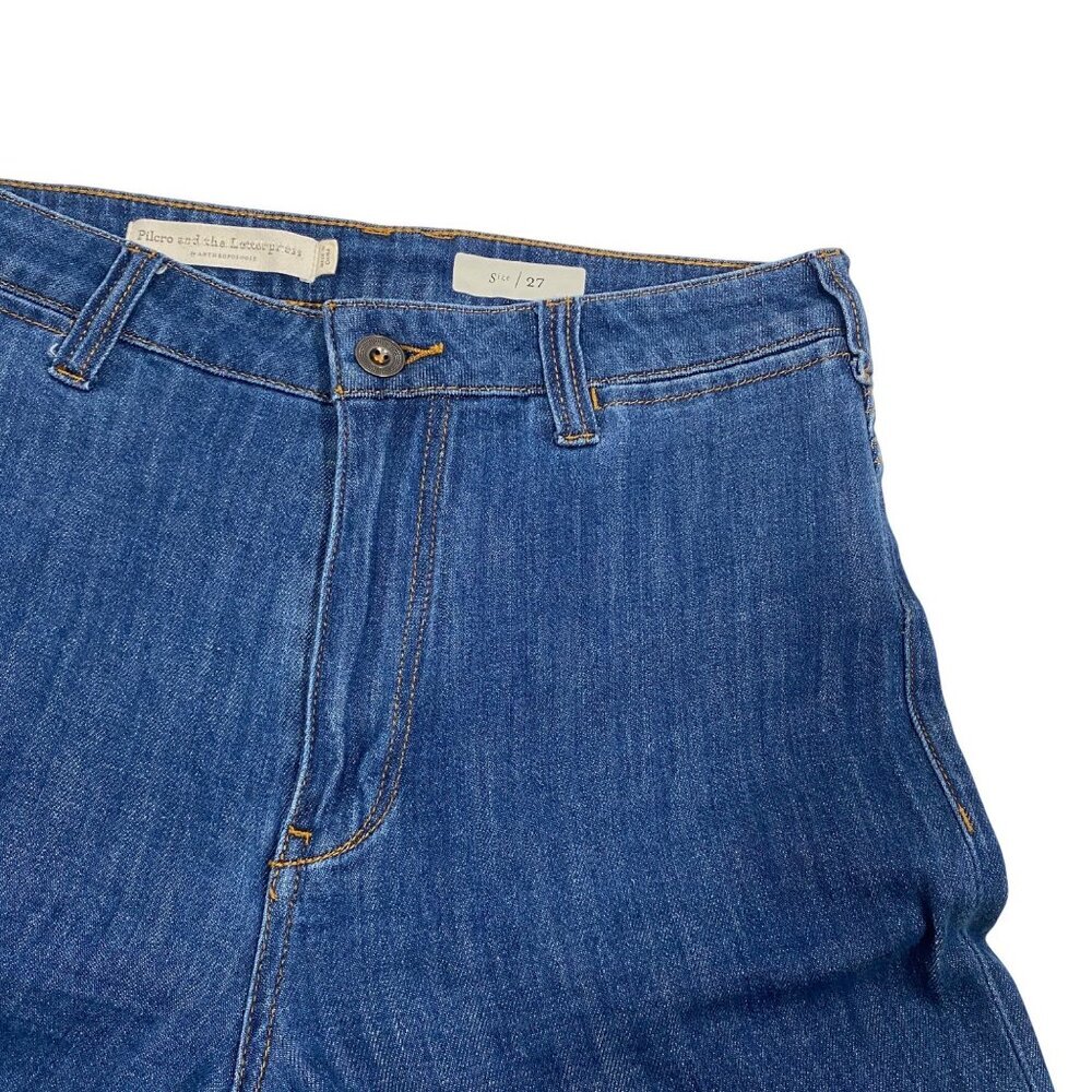 ANTHROPOLOGIE Pilcro Ultra High-rise Wide-leg Jeans women’s 27 retro inspired - Picture 9 of 13